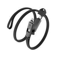 ENERGEA SHEATH 2-IN-1  C TO C + LIGHTNING CABLE, 480MBPS, 60W, 1M -GUN