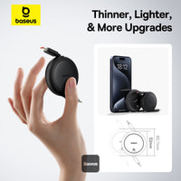 Baseus Free2Pull Mini Cable USB-C to USB-C 60W 1m - Cluster Black