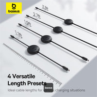 Baseus Free2Pull Mini Cable USB-C to USB-C 60W 1m - Cluster Black