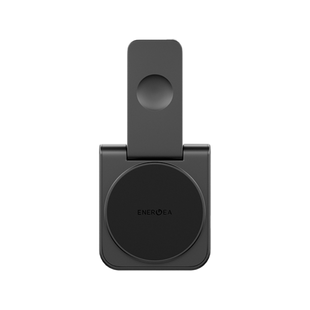 Energea MagDuo 2 IN 1 Foldable Magsafe Fast Wireless Charger - Gunmetal