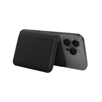 UNIQ LYDEN DS RFID-BLOCKING MAGNETIC WALLET - DALLAS BLACK (DALLAS BLACK/FLINT GREY)