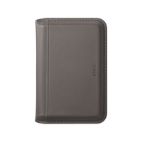 UNIQ LYDEN DS RFID-BLOCKING MAGNETIC WALLET - FLINT GREY (FLINT GREY/CANARY YELLOW)