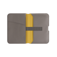 UNIQ LYDEN DS RFID-BLOCKING MAGNETIC WALLET - FLINT GREY (FLINT GREY/CANARY YELLOW)