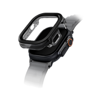 UNIQ VOUTE WATCH CASE WITH TEMPERED GLASS SCREEN 49MM - JET BLACK (JET BLACK)