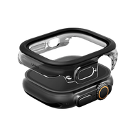 UNIQ VOUTE WATCH CASE WITH TEMPERED GLASS SCREEN 49MM - JET BLACK (JET BLACK)