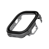 UNIQ VOUTE WATCH CASE WITH TEMPERED GLASS SCREEN 49MM - JET BLACK (JET BLACK)