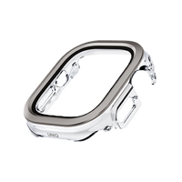 UNIQ VOUTE WATCH CASE WITH TEMPERED GLASS SCREEN 49MM - TITANIUM SILVER (TITANIUM SILVER)