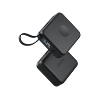 Energea Magpac Mini Plus Wireless Power Bank 10000mAh With Build in USB-C Cable & Display - Black