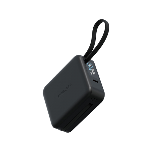 Energea Magpac Mini Plus Wireless Power Bank 10000mAh With Build in USB-C Cable & Display - Black