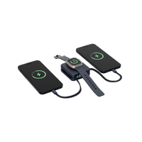 Energea Magpac Mini Plus Wireless Power Bank 10000mAh With Build in USB-C Cable & Display - Blue