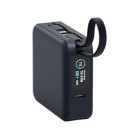 Energea Magpac Mini Plus Wireless Power Bank 10000mAh With Build in USB-C Cable & Display - Blue