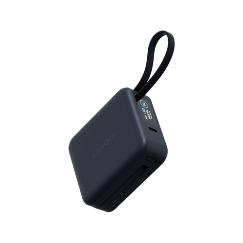 Energea Magpac Mini Plus Wireless Power Bank 10000mAh With Build in USB-C Cable & Display - Blue