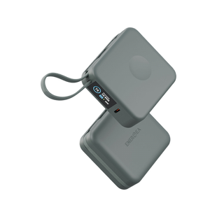 Energea Magpac Mini Plus Wireless Power Bank 10000mAh With Build in USB-C Cable & Display - Sage