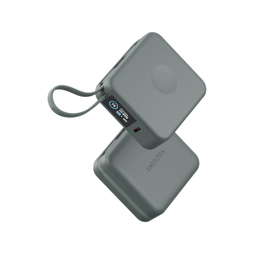 Energea Magpac Mini Plus Wireless Power Bank 10000mAh With Build in USB-C Cable & Display - Sage