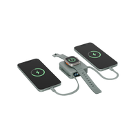 Energea Magpac Mini Plus Wireless Power Bank 10000mAh With Build in USB-C Cable & Display - Sage