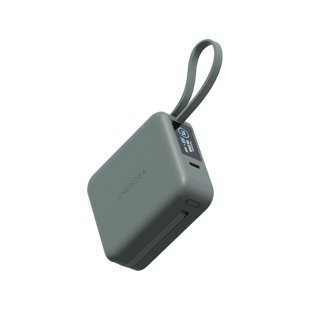 Energea Magpac Mini Plus Wireless Power Bank 10000mAh With Build in USB-C Cable & Display - Sage