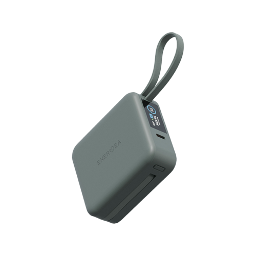 Energea Magpac Mini Plus Wireless Power Bank 10000mAh With Build in USB-C Cable & Display - Sage