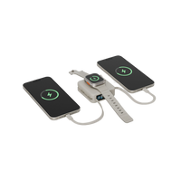 Energea Magpac Mini Plus Wireless Power Bank 10000mAh With Build in USB-C Cable & Display - Sand