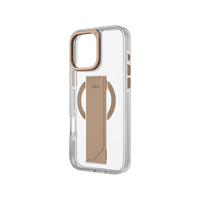 UNIQ HYBRID IPHONE 16 PRO (2024) 6.3 HELDRO MAX MAGCLICK WITH CAMERA STAND - TAUPE GOLD (TAUPE GOLD)