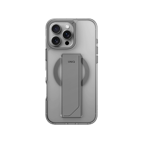 UNIQ HYBRID IPHONE 16 PRO (2024) 6.3 HELDRO MAX MAGCLICK WITH CAMERA STAND - LUCENT (CLEAR)