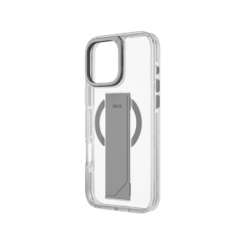 UNIQ HYBRID IPHONE 16 PRO (2024) 6.3 HELDRO MAX MAGCLICK WITH CAMERA STAND - LUCENT (CLEAR)