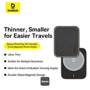 Baseus PrimeTrip VX1 Magnetic Car Phone Holder Rectangle - Cosmic Black