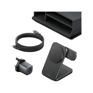 ENERGEA ESSENTIALS KIT, AMPCHARGE GAN 35 (UK) + MAGTRIO PLUS (GUN) + HELIX (BLACK) + GREY POUCH