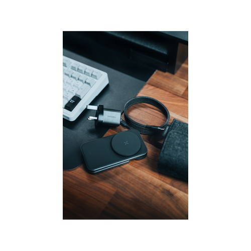 ENERGEA ESSENTIALS KIT, AMPCHARGE GAN 35 (UK) + MAGTRIO PLUS (GUN) + HELIX (BLACK) + GREY POUCH