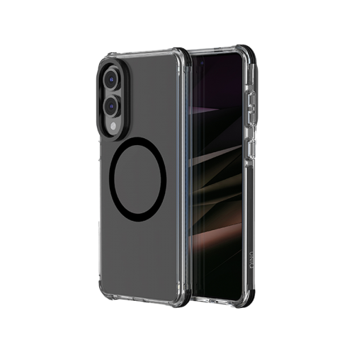 UNIQ HYBRID GALAXY S25 EDGE MAGCLICK CHARGING COMBAT - CARBON (BLACK)