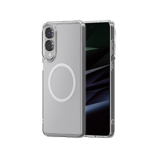 UNIQ HYBRID GALAXY S25 EDGE MAGCLICK CHARGING LIFEPRO XTREME - CRYSTAL (CLEAR)