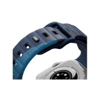 UNIQ STRIDE DE FKM RUBBER APPLE WATCH STRAP 49/46/45/44MM -STORM (STORM/AEGEAN BLUE)