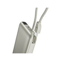 BAZIC GOPOWER FUSION MAG 10K, MAGSAFE POWERBANK WITH BUILT-IN USB-C CABLE - PEBBLE