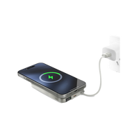BAZIC GOPOWER FUSION MAG 10K, MAGSAFE POWERBANK WITH BUILT-IN USB-C CABLE - PEBBLE