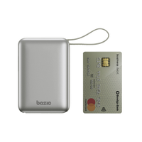 BAZIC GOPOWER FUSION MINI 20K, 3IN1 20000MAH POWERBANK WITH BUILT-IN USB-C AND LIGHTNING CABLE - PEBBLE