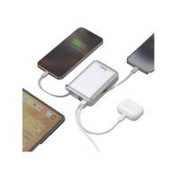 BAZIC GOPOWER FUSION MINI 20K, 3IN1 20000MAH POWERBANK WITH BUILT-IN USB-C AND LIGHTNING CABLE - PEBBLE