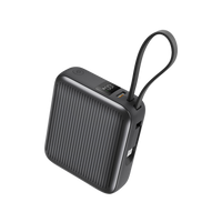 ENERGEA INTEGRA MINI 35, 10000MAH POWERBANK WITH BUILT IN USB-C CABLE PD35W  - GUN