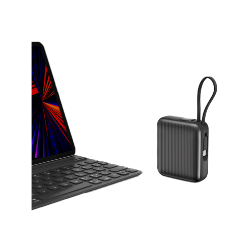 ENERGEA INTEGRA MINI 35, 10000MAH POWERBANK WITH BUILT IN USB-C CABLE PD35W  - GUN