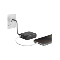 ENERGEA INTEGRA MINI 35, 10000MAH POWERBANK WITH BUILT IN USB-C CABLE PD35W  - GUN