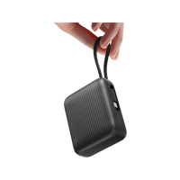 ENERGEA INTEGRA MINI 35, 10000MAH POWERBANK WITH BUILT IN USB-C CABLE PD35W  - GUN