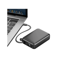 ENERGEA INTEGRA ULTRA 45, 20000MAH POWERBANK WITH BUILT IN USB-C CABLE PD45W -  GUN