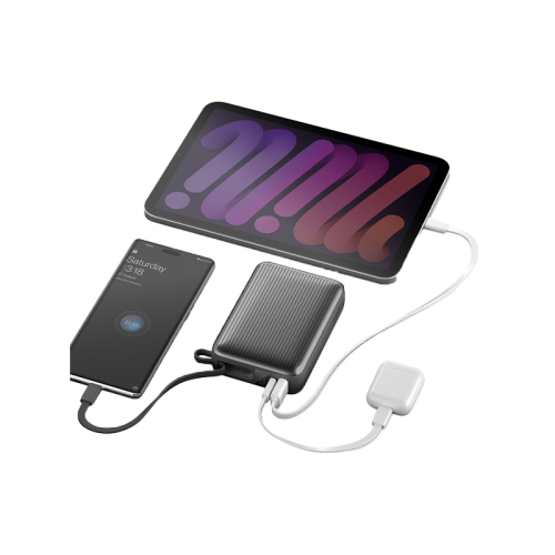 ENERGEA INTEGRA ULTRA 45, 20000MAH POWERBANK WITH BUILT IN USB-C CABLE PD45W -  GUN