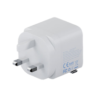BAZIC GOPORT RETREK 35W, USB-C GaN WALL CHARGER (UK) WITH 70CM BUILT-IN CABLE - WHITE