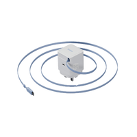 BAZIC GOPORT RETREK 65W, USB-C GaN WALL CHARGER (UK) WITH 70CM BUILT-IN CABLE - WHITE