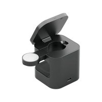 ENERGEA MAGCUBE, 3IN1 FOLDABLE QI2.0 MAGNETIC FAST WIRELESS CHARGER - GUNMETAL BLACK