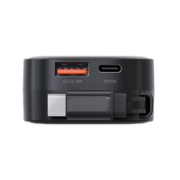 BAZIC GODRIVE LOOP 84, 1C1A CAR CHARGER WITH 75CM RETRACTABLE USB-C CABLE - BLACK