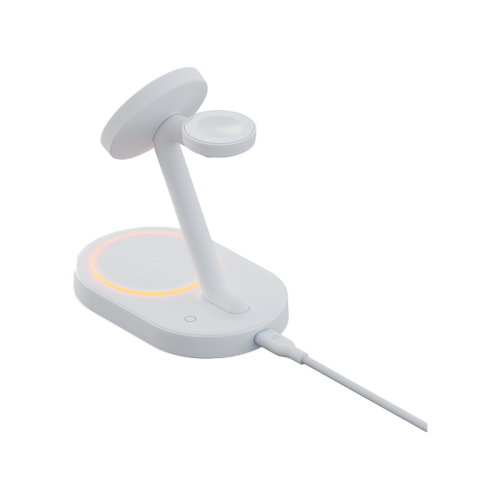 BAZIC GOMAG STATION 2 3IN1 FAST WIRELESS CHARGING STATION WITH APPLE WATCH CHARGER  -WHITE
