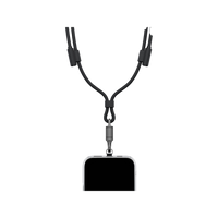 ENERGEA LASSO LANYARD C-C CABLE 480MBPS, 240W WITH LANYARD CARD 1.5M -BLACK