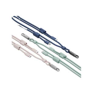 ENERGEA LASSO LANYARD C-C CABLE 480MBPS, 240W WITH LANYARD CARD 1.5M -BLACK