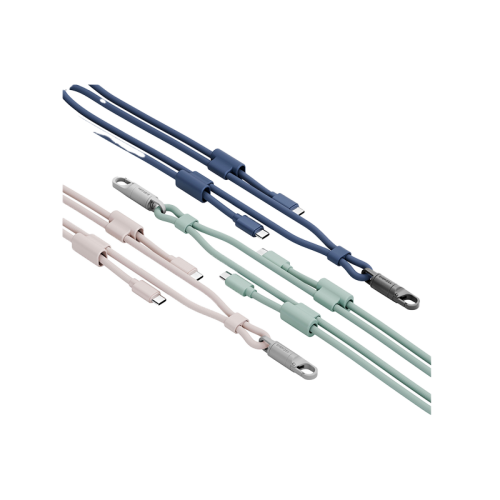 ENERGEA LASSO LANYARD C-C CABLE 480MBPS, 240W WITH LANYARD CARD 1.5M -BLACK