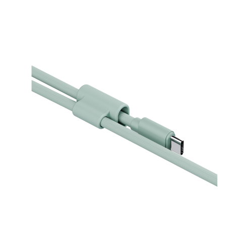 ENERGEA LASSO LANYARD C-C CABLE 480MBPS, 240W WITH LANYARD CARD 1.5M -SAGE